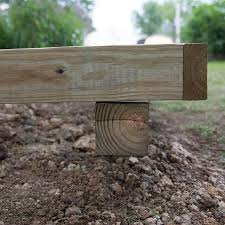Most sheds are placed on concrete blocks. How To Level And Install A Shed Foundation