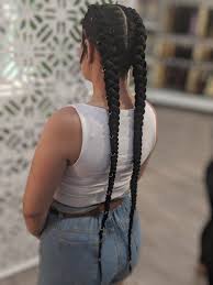 Extra Long Dutch Braid Extensions In 2020 Braids With Extensions Dutch Braids Black Hair Braids Extensions Black