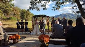 The Ceremony Site Shenandoah Woods Beautiful Crisp October Wedding Day Shenandoahwoods Octoberwedding October Wedding Shenandoah Wedding