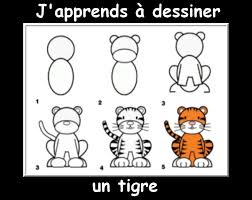 Des Fiches J Apprends A Dessiner Les Animaux La Classe De Myli Breizh Petit Dessin Comment Dessiner Un Tigre Dessin