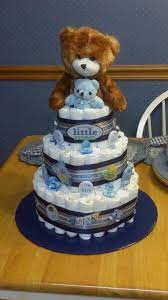 It S A Boy Teddy Bear Diaper Cake Creative Baby Shower Bear Baby Shower Theme Diy Baby Shower Gifts