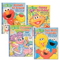 Bulk Sesame Street Jumbo Coloring Activity Books At Dollartree Com Sesame Street Birthday Party Sesame Street Birthday Sesame Street