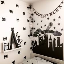 Superhero Monochrome Bedroom Batman Kids Rooms Kids Room Design Superhero Room