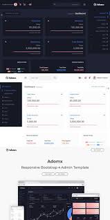 Adomx Bootstrap 4 Admin Template Templates Web Graphic Design Web Template