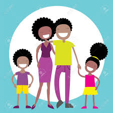 The term typically refers to descendants of enslaved black people who are from the united states. Happy African American Family Of Four Members Parents Their Son Royalty Free Cliparts Vectors And Stock Illustration Image 127262526