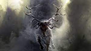 1920x1080 Wallpaper Deer Smoke Run Horns Wallpaper Wallpapers