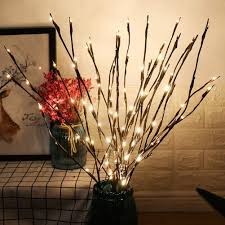 Led Twig Lighted Branch Twig Lights Lighted Branches Light Decorations