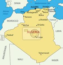 Außerdem liegen die zu spanien gehörenden kanarischen inseln und das portugiesische madeira vor nordafrika. Die Demokratische Volksrepublik Algerien Vektor Karte Wandposter Poster Algerian Geographischen Demokratischen Myloview De