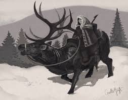 Image result for riding an elk