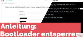 The phone will be formatted, so be prepared for it. Anleitung Bootloader Bei Huawei Geraten Entsperren