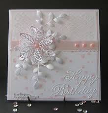 Handmade Birthday Cards For Women Feminine Glitter And Pearls Embossed Cards Card Craft Greeting Cards Handmade