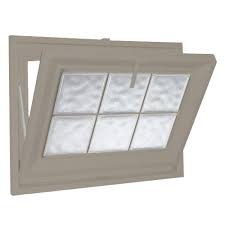 Hy Lite 31 In X 15 In Acrylic Block Hopper Vinyl Window 8bhs3115dwvinylg The Home Depot Window Vinyl Glass Block Windows Interior Windows