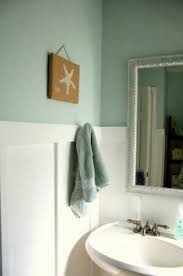 Sherman Williams Waterscape Bathroom Color Want To Do This To My Walls The White Bottom Part Traditional Bathroom Beach Bathrooms Bathroom Decor