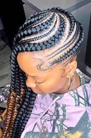 Thick And Thin Braided Combo Braidedhair Longhairstyles For Natural Haired Goddesses C Braids For Thin Hair Lemonade Braids Hairstyles Natural Hair Braids