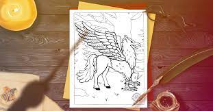 29+ magical creatures coloring pages for printing and coloring. Most Enchanting Harry Potter Magical Beasts Coloring Pages Kids Activities