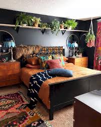 50 Mid Century Modern Bedroom Design Ideas In 2020 Bohemian Bedroom Design Apartment Decor Bohemian Bedroom Decor