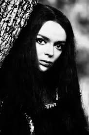 Barbara Steele in the horror film Curse Of The Crimson Altar (1968).