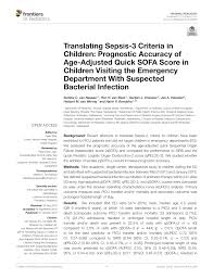 The match is a part of the u20 friendly games. Pdf Translating Sepsis 3 Criteria In Children Prognostic Accuracy Of Age Adjusted Quick Sofa Score In Children Visiting The Emergency Department With Suspected Bacterial Infection