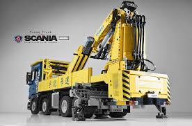 Lego Scania R560 Crane Truck Rc Lego Lego Tractor Lego Crane