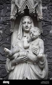 Mother mary sculpture hi-res stock ...