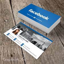 Fedex kinko's is now fedex office. Facebook Business Card Blue Business Card Template Mockup Design Free Psd Fil Blue Business Card Business Cards Creative Templates Free Business Card Templates