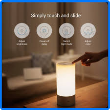 Xiaomi Yeelight Night Lights Bed Lamp 16 Million Rgb Color Touch Control Support Smartphone App Control Indoor Lighting In Nigh Bed Lamp Night Light Touch Lamp