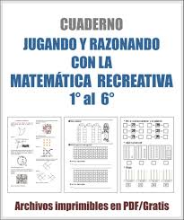 Libros juego ludico matematicas juegos educativos. Cuaderno Matematica Recreativa 1 Al 6 Primaria Material Educativo