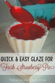 Combine strawberries, sugar, and vanilla in a saucepan. Quick Easy Glaze For Fresh Strawberry Pie