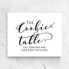 Amazon Com Cookie Table Sign Baby Shower Cookie Favors Baby Shower Cookies Boy Girl Wedding Cookie Favors Boxes Bags Rustic Wedding Reception Signs 8x10 Inches No Frame Handmade Products