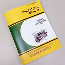 Operators Service Manual For John Deere Van Brunt Fb Fertilizer Grain Drill