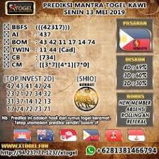 Mantra Togel Kawi Prediksi Togel Pcso Senin 13 Mei 2019 Togel Online Togel Online Indonesia Togel Indonesia Prediksi Togel Sgp Prediksi Mei Sydney Selasa