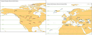 Map showing the latitude and longitude of japan. Interactive Equivalent Latitude Map Chris Polis Bytemuse Com