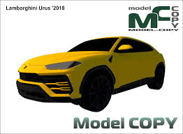 Lamborghini Urus 2018 3d Model Model Copy In 2020 Lamborghini Model 3d Model