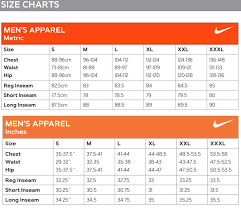 Nike Dri Fit Size Chart Uk Fitness And Workout