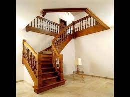Of handrail of a fire escape staircase. Kerala Style Wooden Staircase Designs Modern Youtube