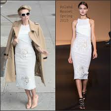 People who liked scarlett johansson's feet, also liked Scarlett Johansson In Roland Mouret At Late Show With David Letterman Fashionsizzle