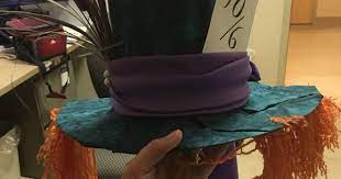 Mad Hatter Hat Made Out Of Two Hospital Urine Specimen Collection Hats Crazy Hat Day Mad Hatter Hat Hat Making
