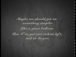 This is one of his. Matt Alber End Of The World Lyric Video Youtube