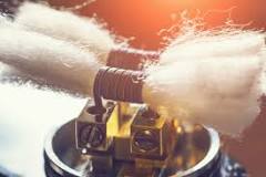 Image result for how to put cotton into a drip vape