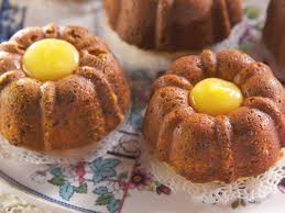 Individual Pistachio Bundt Cakes With Lemon Curd Filling Recipe Lemon Curd Filling Food Network Recipes Lemon Curd