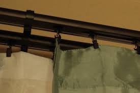 How to fix broken cord on traverse rod, curtain rod. Traverse Double Curtain Rod These Are Great For Doorways You Can Add Or Remove Clips But They Sit Inside The Rod Curtain Rods Curtains Double Curtain Rod