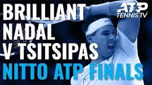 Debut apasionante de las finals para tsitsipas y thiem, ya que en el encuentro inaugural vimos el que probablemente ha sido el partido más disputado del torneo hasta la fecha. Epic Rafael Nadal Shots In Win Over Tsitsipas Nitto Atp Finals 2019 Youtube