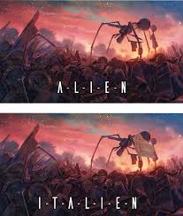 Alien italian meme (page 1). A L I E N Osugame