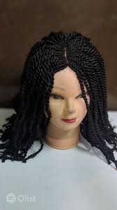 All back ghana weaving with brazilian wool : Brazilian Wool Small Ghana Weaving Twisted Wig Human Hair Wigs Wigs Price In Lagos Island Nigeria For Sale Olist