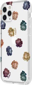 Coach iphone 11 case flowers. Best Buy Coach Dreamy Peony Protective Case For Apple Iphone 11 Pro Clear Rainbow Glitter Ciph 001 Dprnb