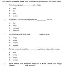 More images for latihan kata hubung tahun 1 » 60 Soalan Latih Tubi Tatabahasa Kata Hubung