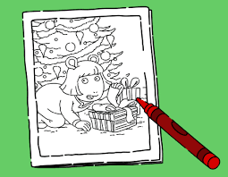 Color in your very own elf! Arthur Holiday Christmas Pbs Kids