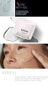 Bare With Me Hydrating Jelly Primer Nyx Professional Makeup Gel Primer How To Apply Makeup Water Based Moisturiser