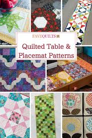 Quilted Table Runners And Placemats Quilting Favequilts Com Quilted Table Runners Table Runner And Placemats Quilted Table Runners Patterns