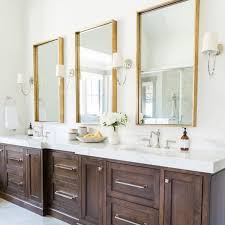 A Luxurious Triple 3 X Bathroom Mirrors Are Always Better Than One Our Friends At Studiomcgee N Bathroom Interior Design Bathroom Interior Bathrooms Remodel